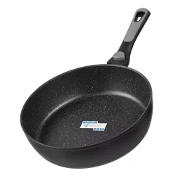 Ardesto ტაფა Deep Fry pan with removable handle Gemini Bari, 28cm, aluminium, black