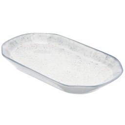 Ardesto თეფში Plate Siena, 32х18cm, porcelain, oval, white-gray-JUSTSHOP.GE-ზე