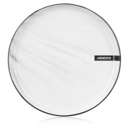 Ardesto თეფში Dessert plate Marmo, 19cm, ceramics, white-JUSTSHOP.GE-ზე