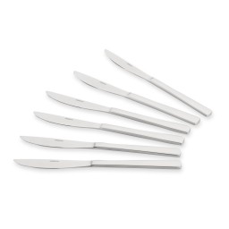Ardesto დანების ნაკრები Table knives set Black Mars Vanessa, 6pcs, stainless steel-JUSTSHOP.GE-ზე
