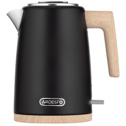 Ardesto ელექტრო ჩაიდანი electric kettle EKL-F420BWD, 1.7L, metal, matte, Strix, black-JUSTSHOP.GE-ზე