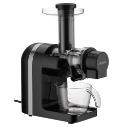 Ardesto წვენსაწური auger juicer, 200W, bowl-0.6L, cake-0.7L, plastic/iron, black-silver-JUSTSHOP.GE-ზე
