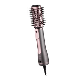 Ardesto თმის სტაილერი Hair Dryer Brush Pink Touch, 1200W, 2 speeds, 2 temperature settings, ionization, LED-display, 4 attachments, gray+pink-JUSTSHOP.GE-ზე