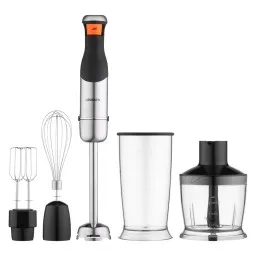 Ardesto ბლენდერი Blender submersible HBG-800DWHCHC, 800W, 4in1, bowl-600ml, chopper 500 ml black-silver-JUSTSHOP.GE-ზე