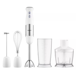 Ardesto ბლენდერი Blender submersible HBG-800WWHCHML, 800W, 4in1, bowl-600ml, chopper 500 ml white-silver-JUSTSHOP.GE-ზე