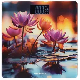 Ardesto სასწორი scales for floor LOTUS, 150kg, AAAx2 included, glass, multi-colored-JUSTSHOP.GE-ზე