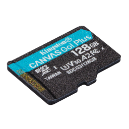 Kingston მეხსიერების ბარათი microSD 128GB C10 UHS-I U3 A2 R170/W90MB/s + SD-JUSTSHOP.GE-ზე