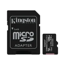 Kingston მეხსიერების ბარათი microSD 128GB C10 UHS-I R100MB/s-JUSTSHOP.GE-ზე