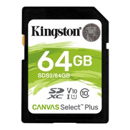 Kingston მეხსიერების ბარათი SD 64GB C10 UHS-I R100MB/s-JUSTSHOP.GE-ზე