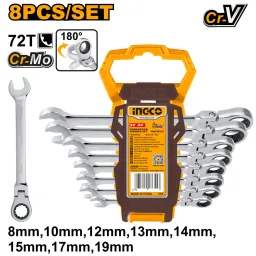 Ingco ქანჩის გასაღები ნაკრებში (HKSPAR1083)