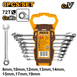 Ingco ქანჩის გასაღები ნაკრებში (ტრეშოტკა) (HKSPAR1082)