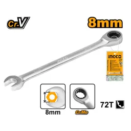 Ingco ქანჩის გასაღები 8მმ (HCSPAR081)