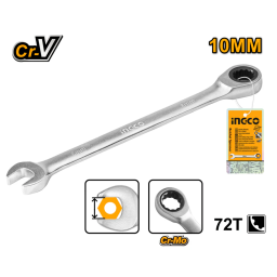 Ingco ქანჩის გასაღები 10მმ (HCSPAR101)