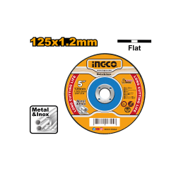 Ingco აბრაზიული მეტალის საჭრელი დისკი 125x1.2 (MCD121251)-JUSTSHOP.GE-ზე