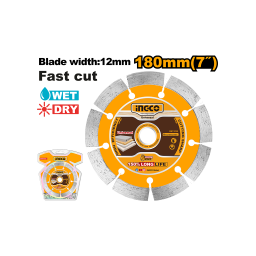 Ingco საჭრელი რგოლი (ალმასის) კბილანებით 180მმ (DMD011801)
