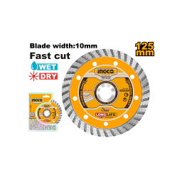 Ingco საჭრელი რგოლი (ალმასის) 125მმ (DMD031252)