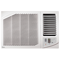 Midea კონდიციონერი თეთრი ფანჯრის ტიპის ON/OFF 9000 BTU R32/0.43 (20-25მ²) MWF-09CRN8-JUSTSHOP.GE-ზე