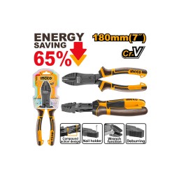 Ingco მულტიფუნქციური ბრტყელტუჩა 7/180mm (HCCP58180)-JUSTSHOP.GE-ზე