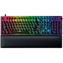 Razer კლავიატურა Huntsman V2 RGB 108key Red Switch USB EN, Black-JUSTSHOP.GE-ზე