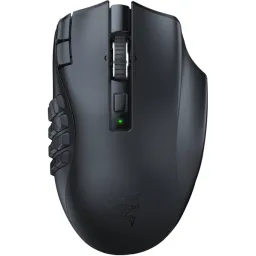 Razer მაუსი Mouse Naga V2 HyperSpeed, WL/BT, black-JUSTSHOP.GE-ზე