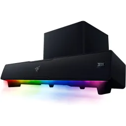 Razer საუნდბარი Leviathan V2 7.1 USB-A/BT RGB, black-JUSTSHOP.GE-ზე