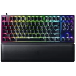Razer კლავიატურა Keyboard Huntsman V2 TKL RGB 87key Red Switch USB EN, black-JUSTSHOP.GE-ზე