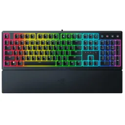 Razer კლავიატურა Keyboard Ornata V3 RGB 104key Mecha-Membrane Switch USB EN, black-JUSTSHOP.GE-ზე