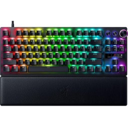 Razer კლავიატურა Keyboard Huntsman V3 Pro TKL RGB 84key Analog Optical Switches USB-A EN, black-JUSTSHOP.GE-ზე