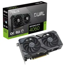 ASUS ვიდეო ბარათი (დაფა) Graphic Card GeForce RTX 4060 8GB GDDR6 DUAL OC V2 DUAL-RTX4060-O8G-V2 Bulk-JUSTSHOP.GE-ზე