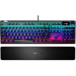 SteelSeries მექანიკური კლავიატურა Keyboard mechanical Apex 7 104key, Red Switch, USB-A, RU, RGB, black