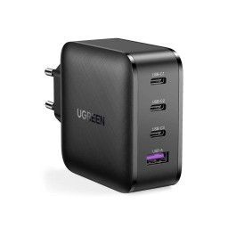 მობილურის დამტენი UGREEN CD224 (70774), GaN, 65W, Type-C, USB, Black-JUSTSHOP.GE-ზე