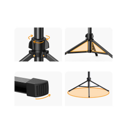 შტატივი UGREEN LP377 (90637) Phone Tripod Stand, Black-JUSTSHOP.GE-ზე