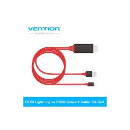 VENTION CEKBH USB to HDMI Convert Cable(Mobile Phone Connect to TV) 2M Black Metal Type