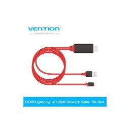 VENTION CEKBH USB to HDMI Convert Cable(Mobile Phone Connect to TV) 2M Black Metal Type-JUSTSHOP.GE-ზე
