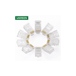 ქსელის კაბელის კონექტორი UGREEN NW110 (20329) RJ45 Network Connector for UTP Cat 5, Cat 5e 10pcs