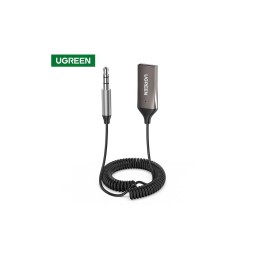 აუდიო ადაპტერი UGREEN CM309 (70601) USB to Aux Car Bluetooth 5.0 Receiver Audio Adapter Black-JUSTSHOP.GE-ზე