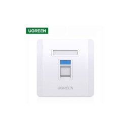 ინტერნეტის როზეტი UGREEN NW144 (80180) Wall Socket internet RJ45 Wall Plate Single Port საფარი-JUSTSHOP.GE-ზე
