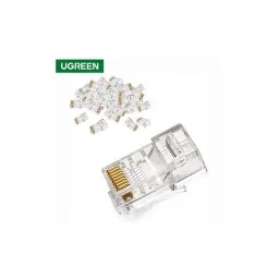 ქსელის კაბელის კონექტორი UGREEN NW110 (20331) RJ45 Network Connector for UTP Cat 5, Cat 5e 50pcs-JUSTSHOP.GE-ზე