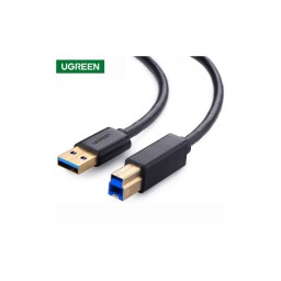 პრინტერის კაბელი UGREEN US210 (10372) USB-B to USB-A Print Cable, 2m, Black-JUSTSHOP.GE-ზე
