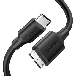 USB კაბელი UGREEN US312 (20103) Type-C to Micro-B Cable, 1m, Black