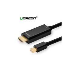 HDM კაბელი UGREEN MD101 (20848), mini DisplayPort to HDMI cable, 1.5m, Black