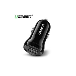 მანქანის დამტენი UGREEN ED018 (50875), Car Charger Dual USB, Black-JUSTSHOP.GE-ზე