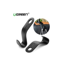 მანქანის აქსესუარი საკიდი UGREEN LP104 (30337) 2Pcs/set Car Back Seat Headrest Hanger Holder Hooks Max load:10kg (Black)-JUSTSHOP.GE-ზე