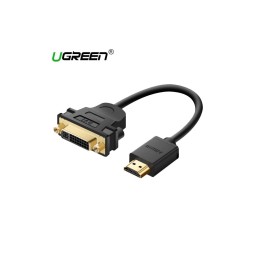 ადაპტერი UGREEN 20136 HDMI Male to DVI Female Adapter Cable, 22cm, Black