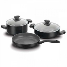 ქვაბების ნაკრები korkmaz A1280 MIA NERO Jr.Cookware Set (5 pcs)