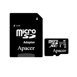 მეხსიერების ბარათი Apacer (AP64GMCSX10U1-R) microSDXC 64GB