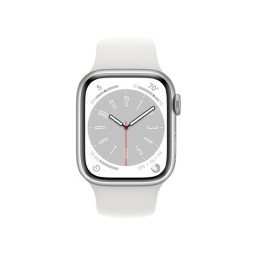 Apple Watch Series 8 (MP6N3GK/A) 45mm Silver Aluminium/White Band