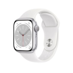 Apple Watch Series 8 (MP6K3RB/A) 41mm Silver Aluminium/White Sport Band
