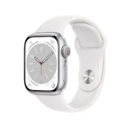 Apple Watch Series 8 (MP6K3RB/A) 41mm Silver Aluminium/White Sport Band