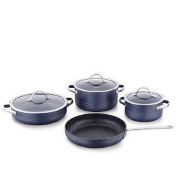 ქვაბებისა და ტაფების ნაკრები Korkmaz A2619-1 Linea 7 pcs Cookware Set- Azura-JUSTSHOP.GE-ზე